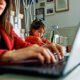A stay-at-home mom working from home to make money online without tech skills